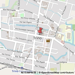 Mappa Corso Cavour, 72, 13039 Trino, Vercelli (Piemonte)