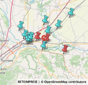 Mappa Via Augero, 10038 Verolengo TO, Italia (5.85929)