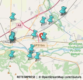 Mappa Via Augero, 10038 Verolengo TO, Italia (4.572)