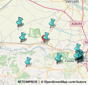 Mappa Corso Camillo Benso Conte di Cavour, 13039 Trino VC, Italia (10.9435)