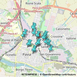 Mappa Via Agostino Setti, 27100 Pavia PV, Italia (0.5635)