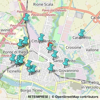 Mappa Via Agostino Setti, 27100 Pavia PV, Italia (1.2315)
