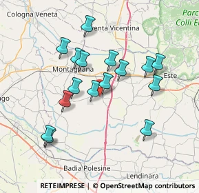 Mappa Via Giocondo Vascon, 35040 Megliadino San Vitale PD, Italia (6.74313)