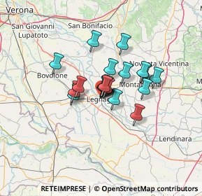 Mappa Via M. D'Azeglio, 37045 Legnago VR, Italia (7.9845)