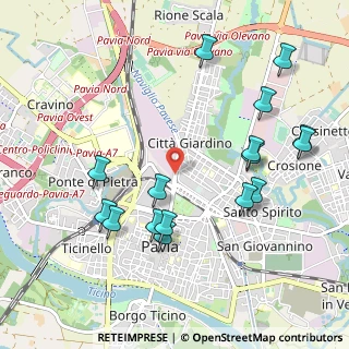 Mappa Viale Repubblica, 27100 Pavia PV, Italia (1.11375)