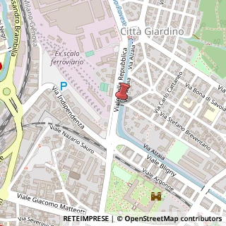 Mappa Viale della Repubblica, 27100 Pavia, Pavia (Lombardia)