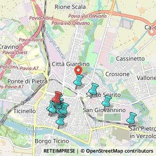 Mappa Via Marconi, 27100 Pavia PV, Italia (1.1625)