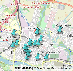 Mappa Piazza Marconi Guglielmo, 27100 Pavia PV, Italia (1.0155)