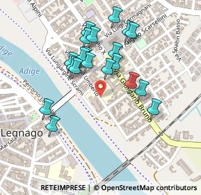 Mappa Via Alessandro Volta, 37045 Legnago VR, Italia (0.2115)