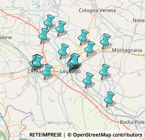 Mappa Via Alessandro Volta, 37045 Legnago VR, Italia (5.76556)