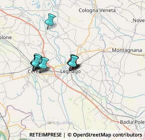 Mappa Via Alessandro Volta, 37045 Legnago VR, Italia (5.78)
