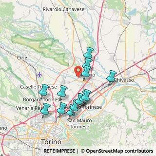 Mappa Via Goya, 10088 Volpiano TO, Italia (6.83286)
