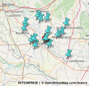 Mappa Via Giordano Bruno, 37045 Legnago VR, Italia (10.39235)