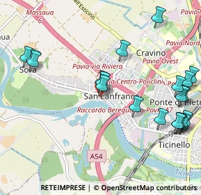 Mappa Via S. Lanfranco Beccari, 27100 Pavia PV, Italia (1.2625)
