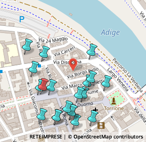 Mappa Via Disciplina, 37045 Legnago VR, Italia (0.1405)