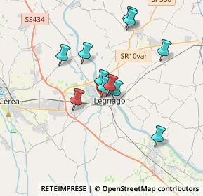 Mappa Viale Regina Margherita, 37045 Legnago VR, Italia (3.02273)