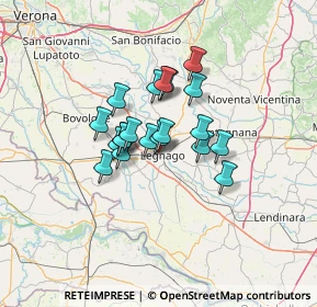 Mappa P.le Ponte Fior di Rosa, 37045 Legnago VR, Italia (8.9565)