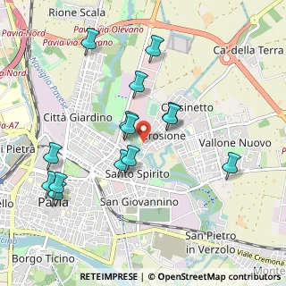 Mappa Via Brallo, 27100 Pavia PV, Italia (0.98714)