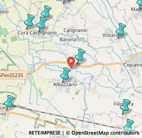 Mappa Via Alessandro Manzoni, 27100 Albuzzano PV, Italia (3.12909)
