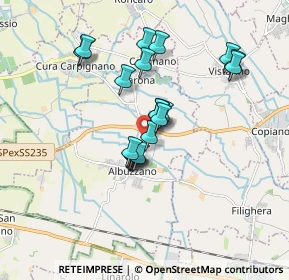 Mappa Via Alessandro Manzoni, 27100 Albuzzano PV, Italia (1.41)