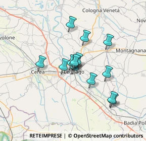 Mappa Via Carlo Rosselli, 37045 Legnago VR, Italia (4.97786)