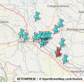 Mappa Via Camillo Benso Conte di Cavour, 37045 Legnago VR, Italia (5.30294)