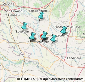 Mappa Via Carlo Rosselli, 37045 Legnago VR, Italia (8.60818)