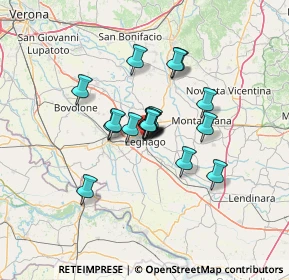 Mappa Via Carlo Rosselli, 37045 Legnago VR, Italia (8.57444)