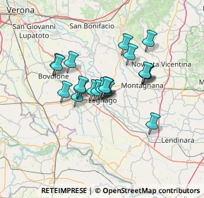 Mappa Via Camillo Benso Conte di Cavour, 37045 Legnago VR, Italia (9.695)