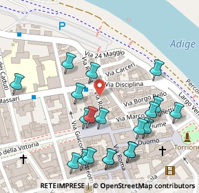 Mappa Via Carlo Rosselli, 37045 Legnago VR, Italia (0.1425)