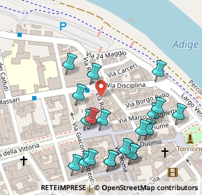 Mappa Via Carlo Rosselli, 37045 Legnago VR, Italia (0.14)