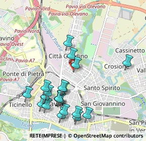 Mappa Via Guglielmo Marconi, 27100 Pavia PV, Italia (1.0825)