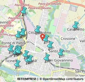 Mappa Via Guglielmo Marconi, 27100 Pavia PV, Italia (1.178)