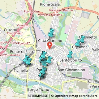 Mappa Via Negri e Belloni, 27100 Pavia PV, Italia (1.0225)