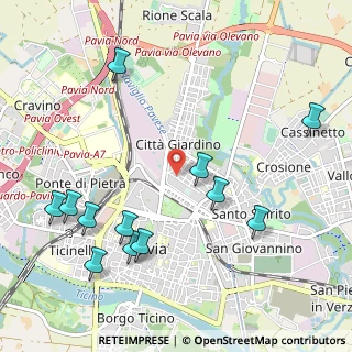 Mappa Via Negri e Belloni, 27100 Pavia PV, Italia (1.23833)