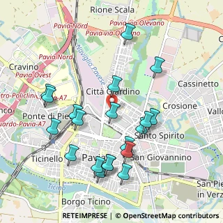 Mappa Via Negri e Belloni, 27100 Pavia PV, Italia (1.0375)