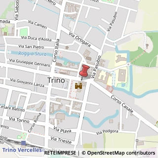 Mappa Corso Cavour, 90, 13039 Trino, Vercelli (Piemonte)