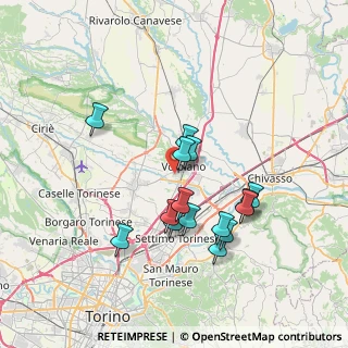 Mappa Via Rovigo, 10088 Volpiano TO, Italia (6.54333)