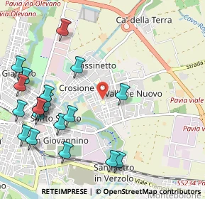 Mappa Via Pinerolo, 27100 Pavia PV, Italia (1.3125)