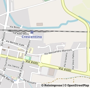 Mappa Via Manzoni, 13044 Crescentino VC, Italia (0.25)