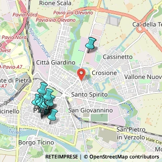 Mappa Via Parco Vecchio, 27100 Pavia PV, Italia (1.279)