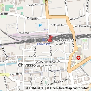 Mappa Piazza Giuseppe Garibaldi, 6, 10034 Chivasso, Torino (Piemonte)