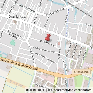 Mappa Via San Pietro, 58, 27026 Garlasco, Pavia (Lombardia)