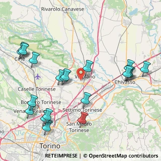 Mappa Via rodrigo, 10088 Volpiano TO, Italia (10.012)