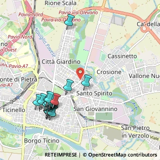 Mappa Via Torquato Tasso, 27100 Pavia PV, Italia (1.188)