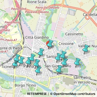 Mappa Via Gaffurio, 27100 Pavia PV, Italia (1.14333)