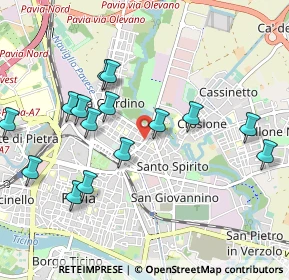 Mappa Via Torquato Tasso, 27100 Pavia PV, Italia (1.03333)