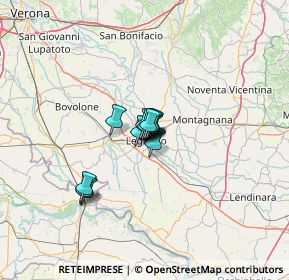 Mappa Via Guglielmo Marconi, 37045 Legnago VR, Italia (5.92385)