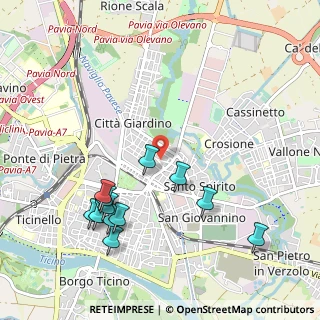 Mappa Via Romano, 27100 Pavia PV, Italia (1.11583)