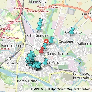 Mappa Via Romano, 27100 Pavia PV, Italia (1.0295)